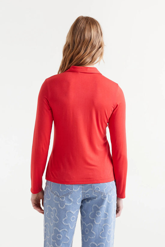 Compania Fantastica Camisa Ajustada Roja