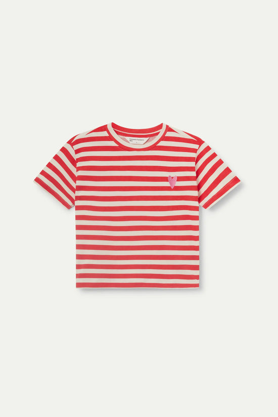 Compania Fantastica Camiseta Unisex Rayas Rojas