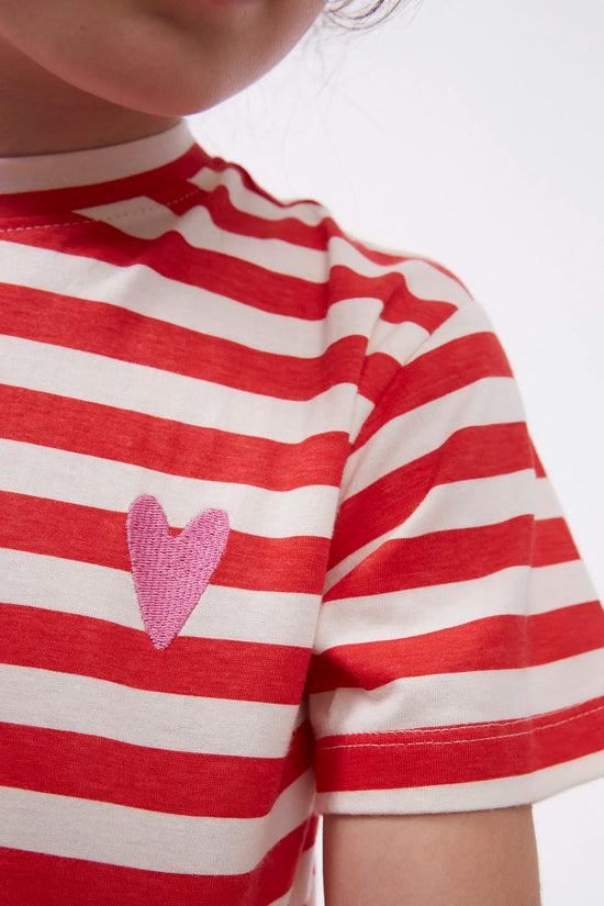 Compania Fantastica Camiseta Unisex Rayas Rojas