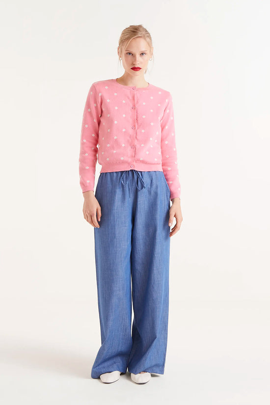 Compania Fantastica Cárdigan De Lunares Rosa