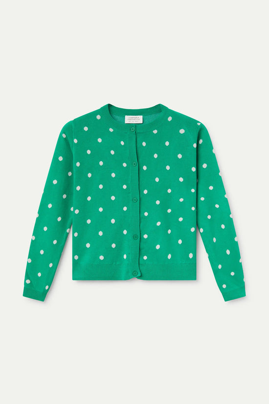 Compania Fantastica Cárdigan De Lunares Verde