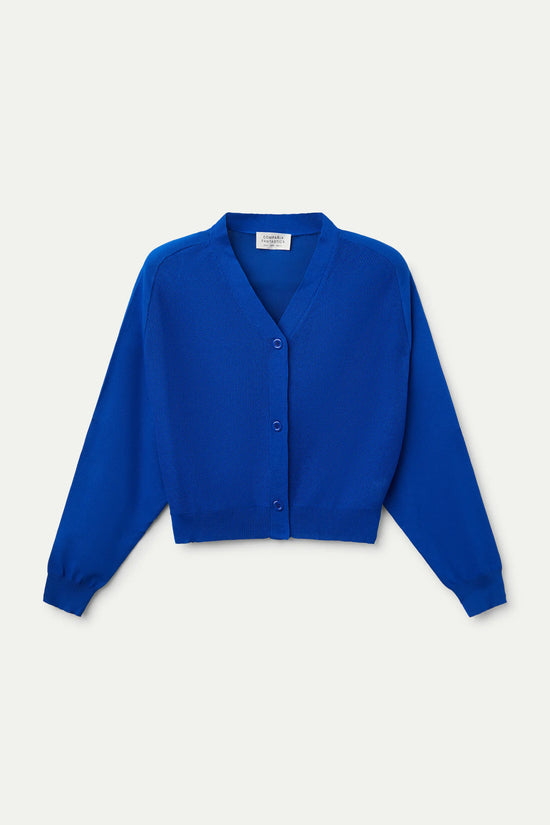 Compania Fantastica Cárdigan De Punto Fino Azul