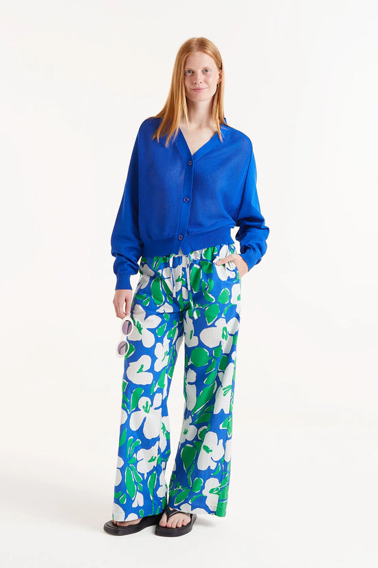 Compania Fantastica Cárdigan De Punto Fino Azul