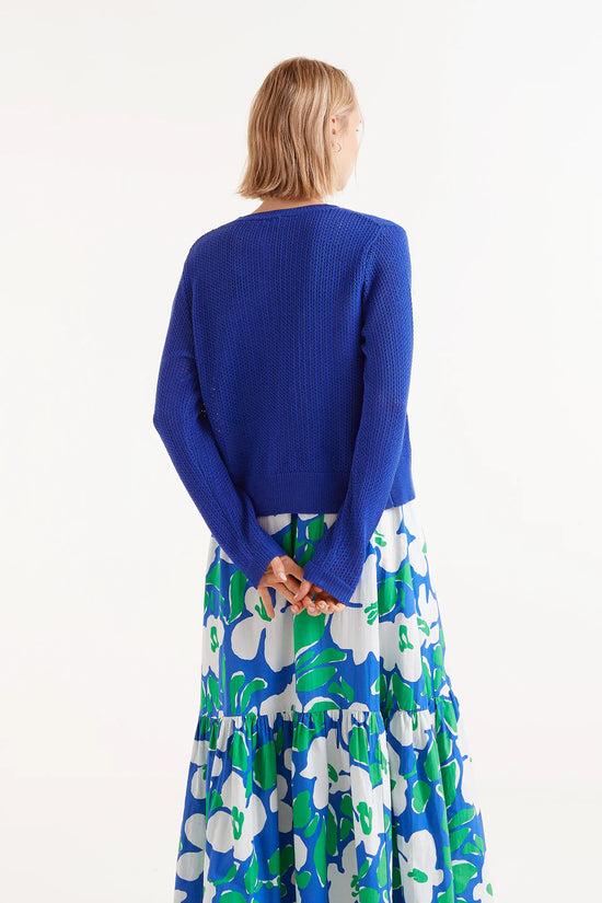 Compania Fantastica Cárdigan Punto Abierto Azul