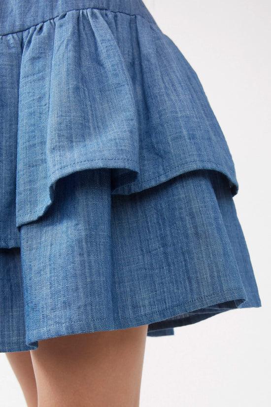 Compania Fantastica Falda Corta De Niña Vaquera