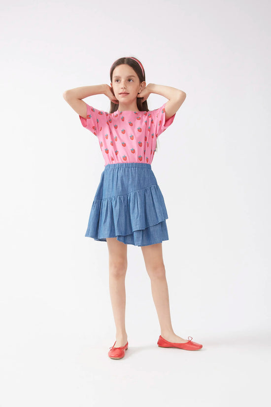 Compania fantastica Falda corta de niña vaquera