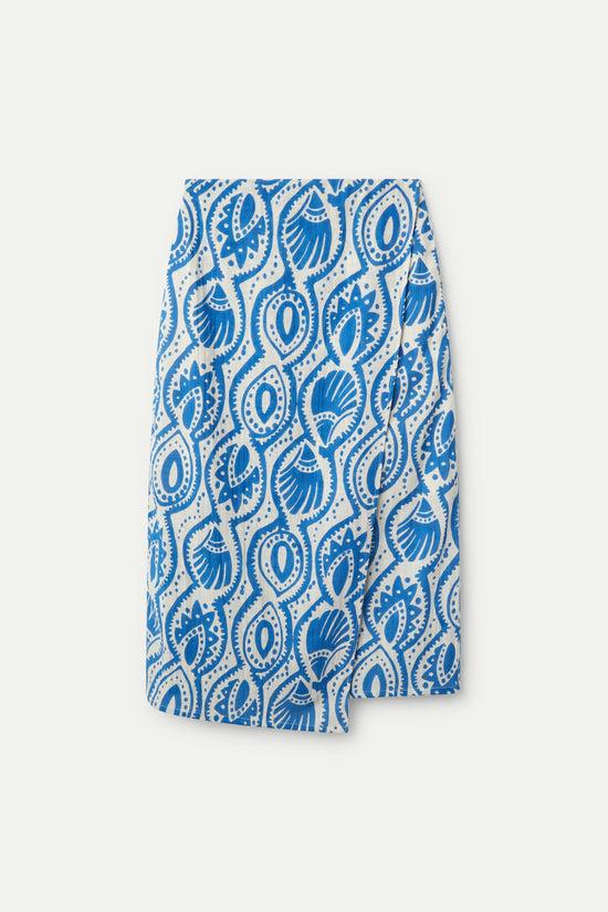 Compania Fantastica Falda Midi Estampado Aquaria