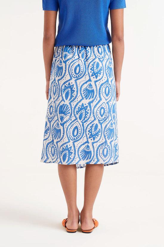 Compania Fantastica Falda Midi Estampado Aquaria