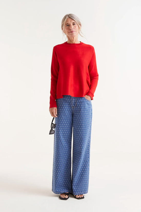 Compania Fantastica Jersey Punto Fluido Rojo