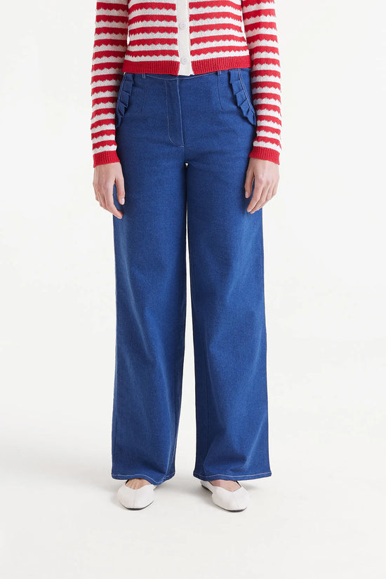 Compania fantastica Pantalón vaquero con volantes