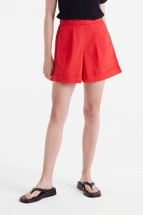 Compania Fantastica Shorts Botones Rojo