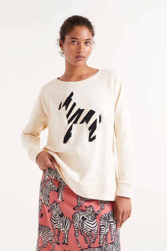 Compania fantastica Sudadera print cebra