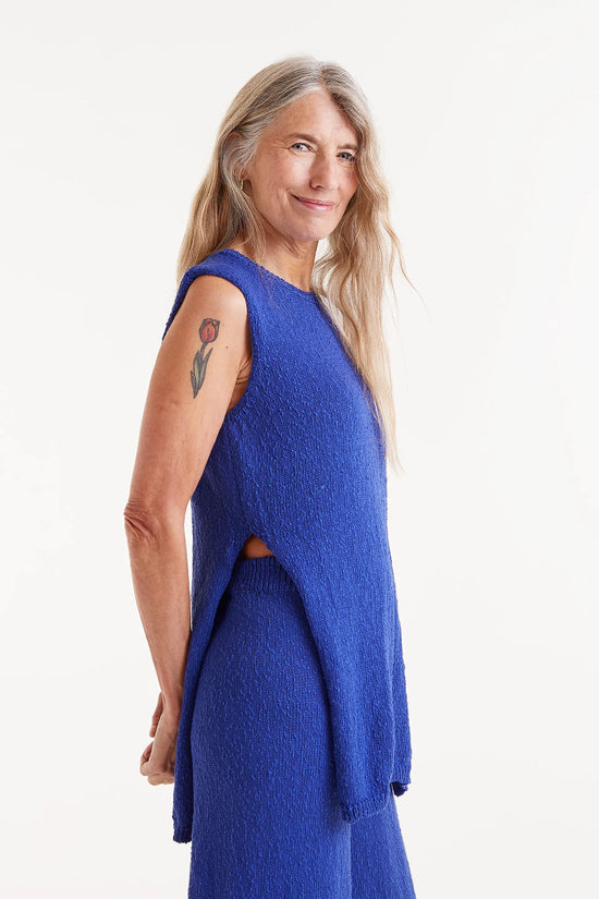 Compania fantastica Top largo punto azul