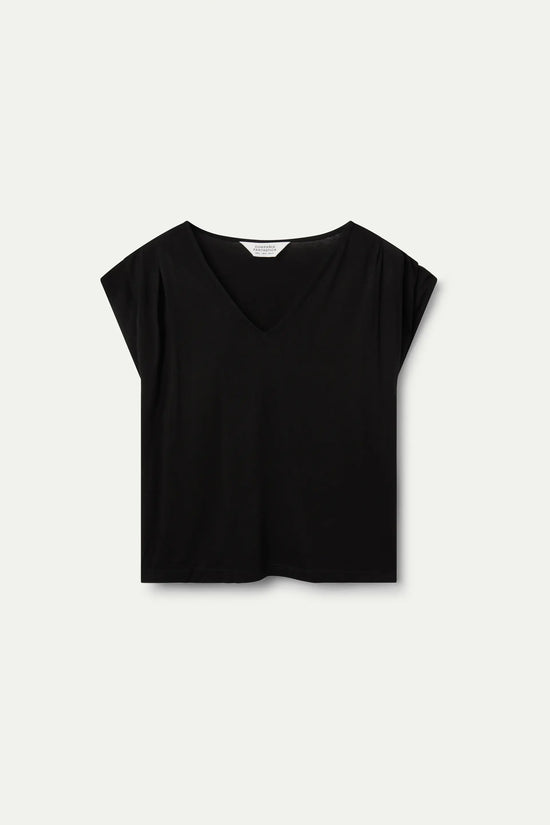 Compania Fantastica Top Manga Corta Negro