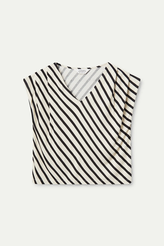 Compania Fantastica Top Manga Corta Rayas Piano