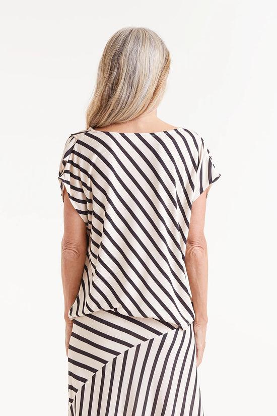 Compania Fantastica Top Manga Corta Rayas Piano