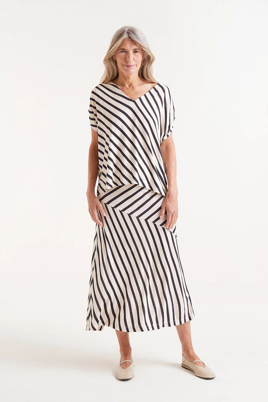 Compania Fantastica Top Manga Corta Rayas Piano