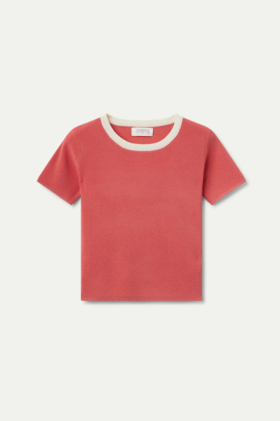 Compania Fantastica Top Punto Manga Corta Rosa