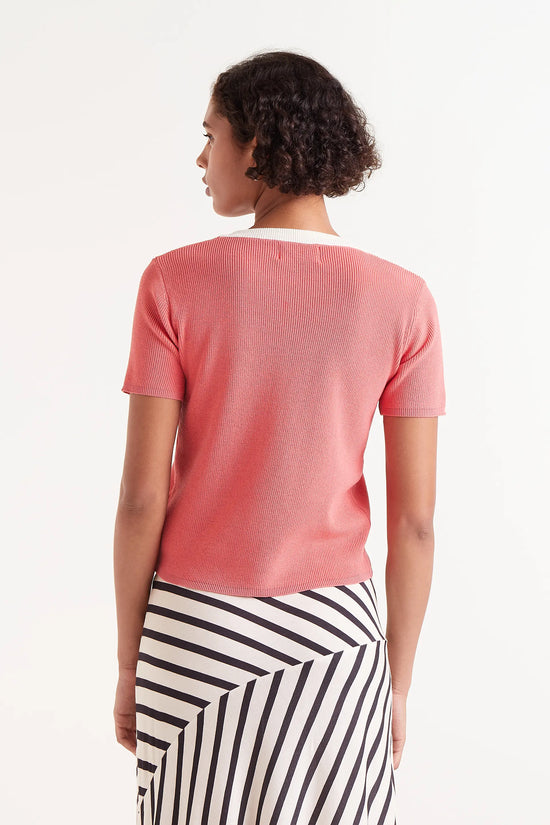 Compania Fantastica Top Punto Manga Corta Rosa