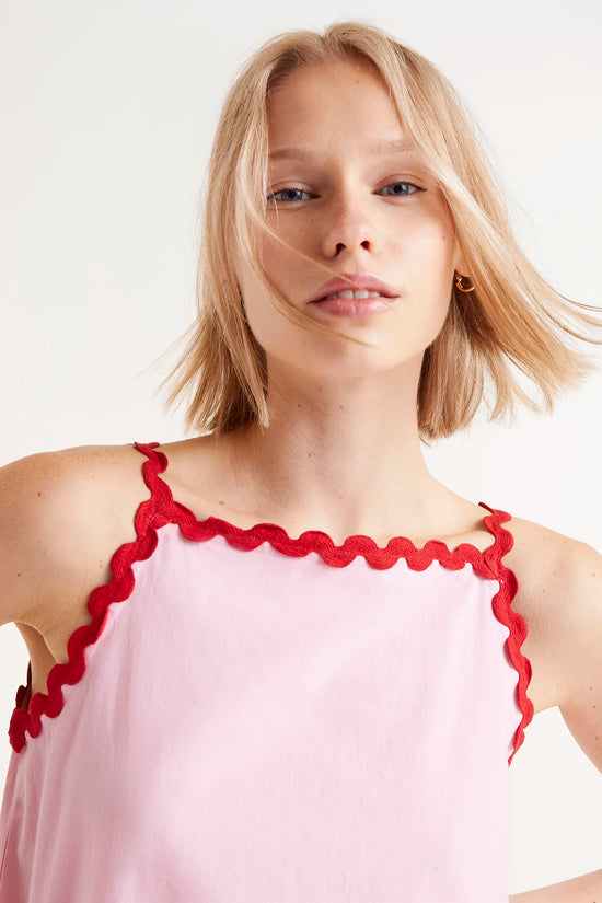 Compania Fantastica Vestido Corto Picunela Rosa