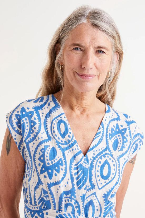 Compania Fantastica Vestido Midi Estampado Aquaria