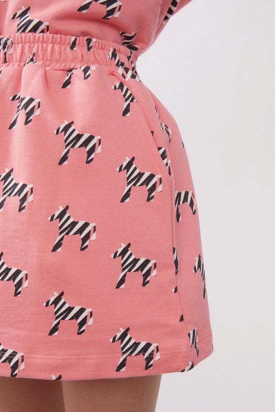 Compania Fantastica Falda Corta De Niña Estampado Safari