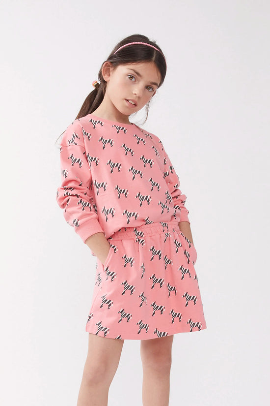 Compania Fantastica Falda Corta De Niña Estampado Safari