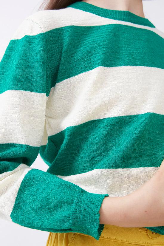 Compania Fantastica Jersey Unisex Estampado De Rayas Verdes