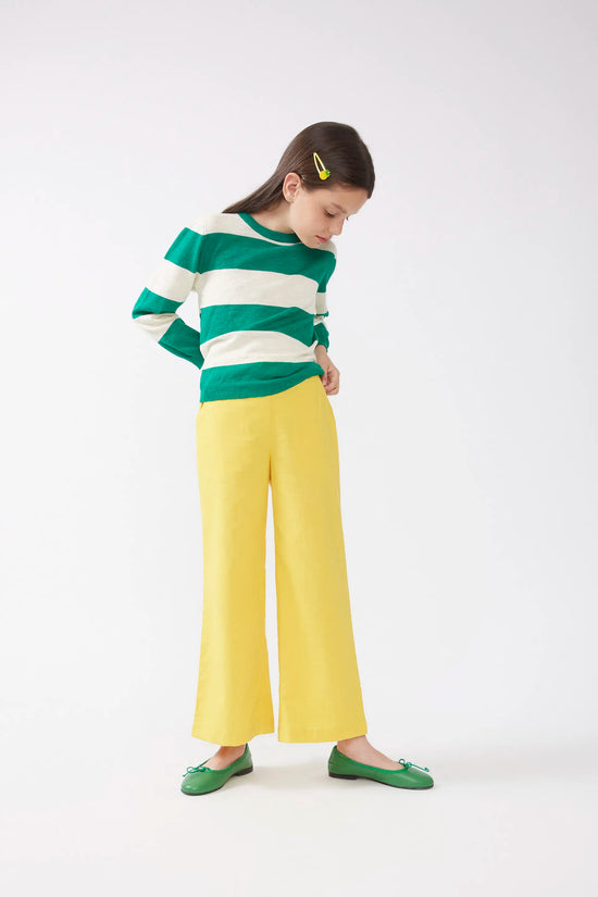 Compania fantastica Jersey unisex estampado de rayas verdes