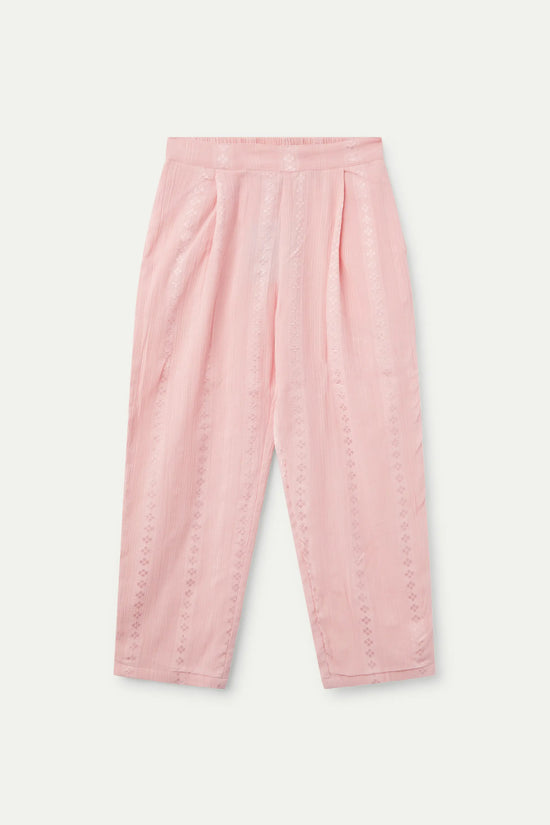 Compania Fantastica Pantalón Largo Algodón Dobby Rosa
