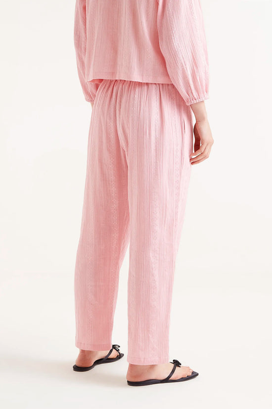 Compania Fantastica Pantalón Largo Algodón Dobby Rosa