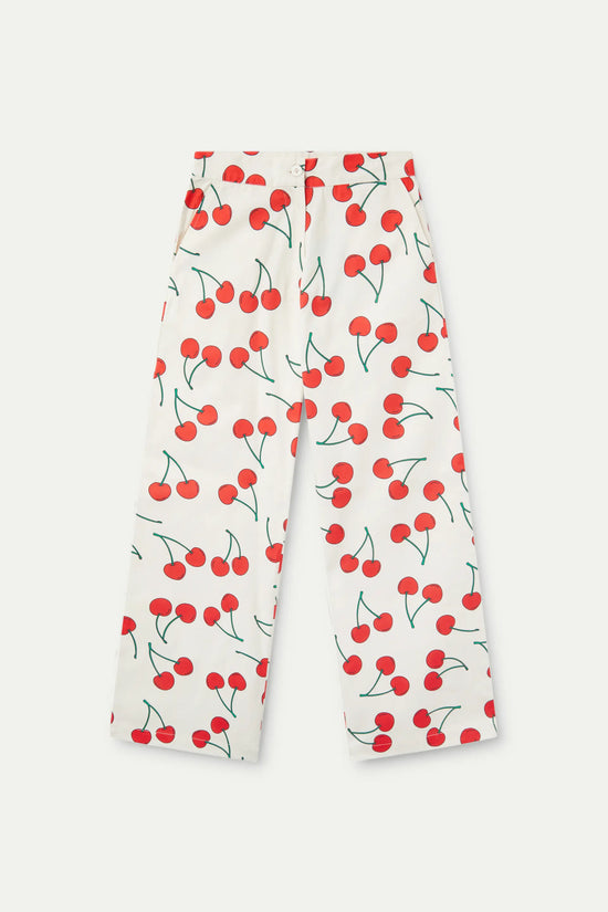 Compania Fantastica Pantalón Recto Estampado Cerezas