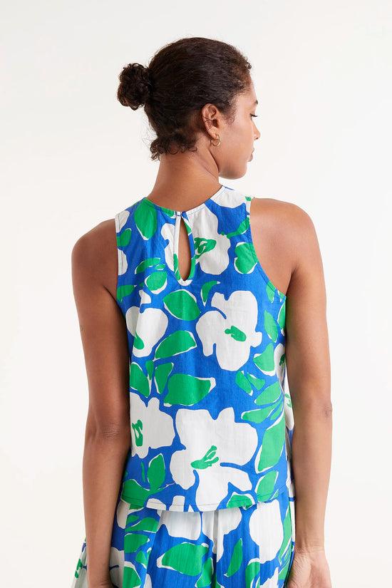 Compania Fantastica Top Halter Estampado Floral Bosco