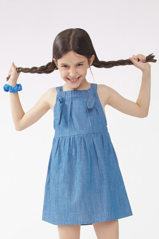 Compania Fantastica Vestido Corto De Niña Tirantes Vaquero