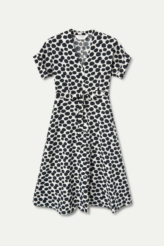 Compania Fantastica Vestido Midi Con Estampado Terrazo