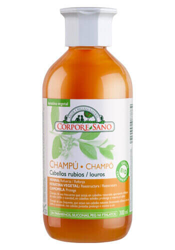 Corpore sano Champú Cabellos Rubios Henna Keratina Vegetal y Camomila