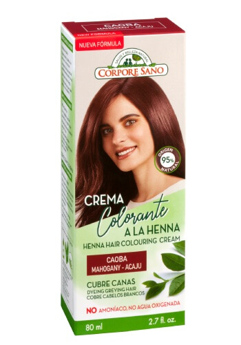 Corpore sano Crema Colorante Caoba con Henna Jojoba y Aloe Vera