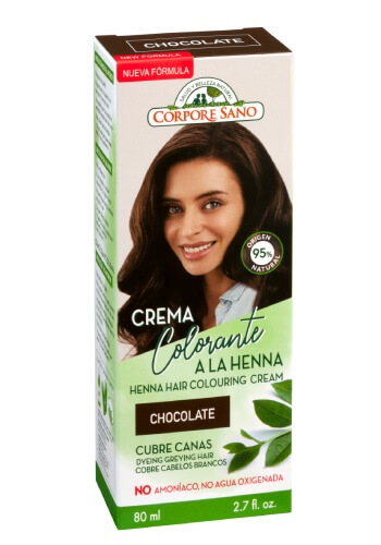 Corpore sano Crema Colorante Chocolate con Henna Jojoba y Aloe Vera