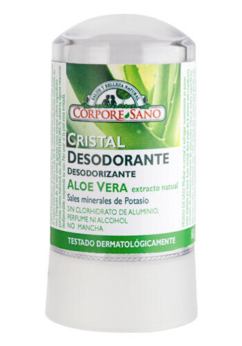Corpore sano Deo Cristal Mineral Protector Potassium Alum y Aloe Vera