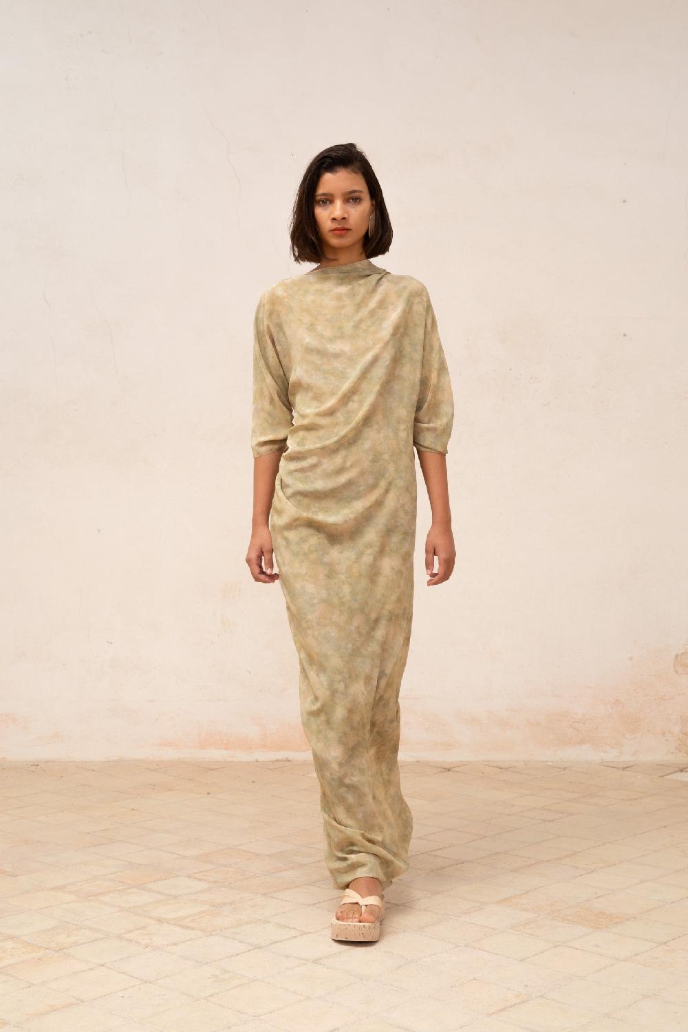 Cortana Ada Vestido En Seda Hope Print