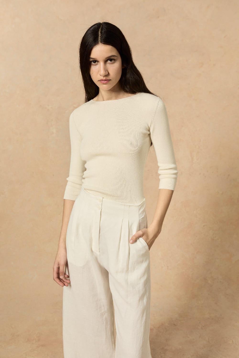 Cortana Alaska Jersey Manga Larga Marfil