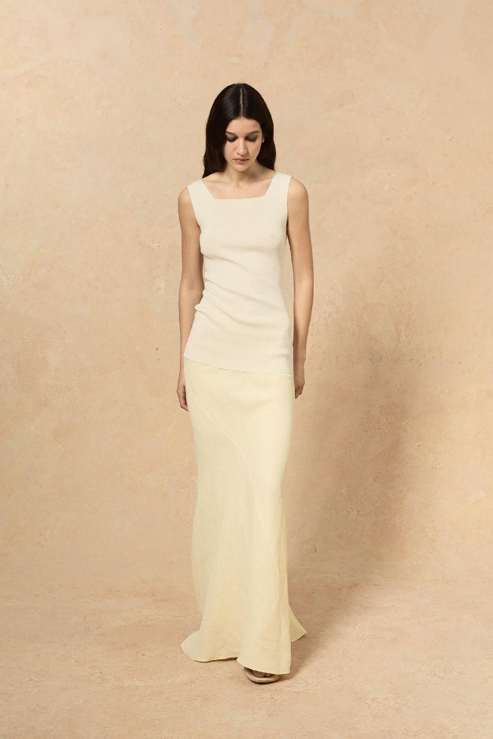 Cortana Alaska Top Sin Mangas Marfil