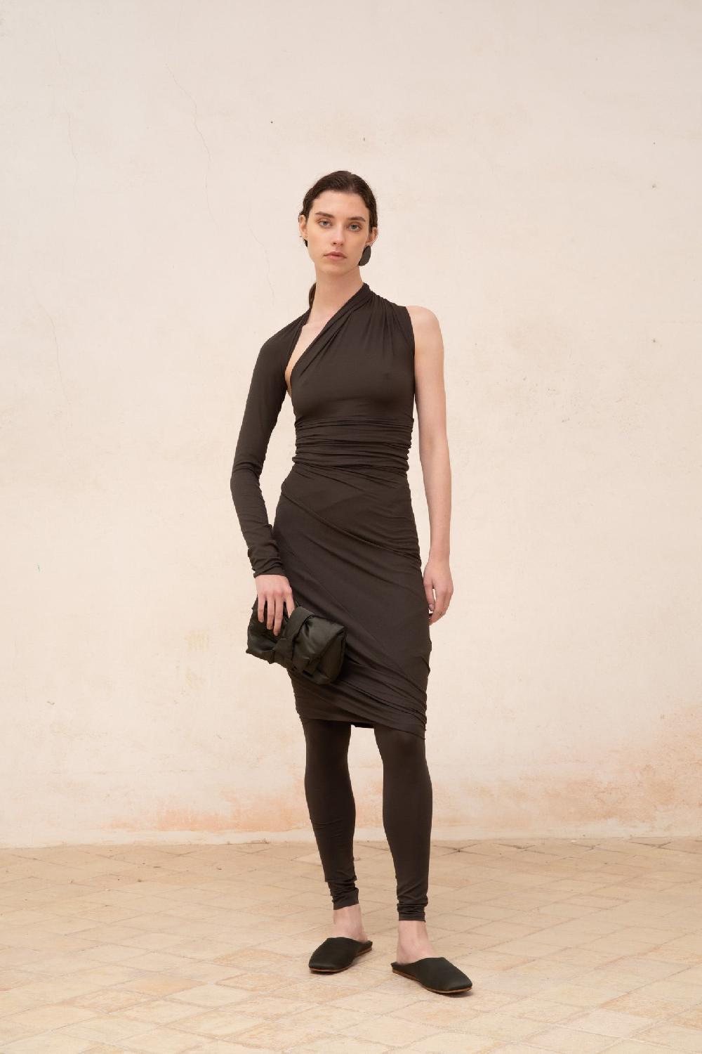 Cortana Alice Leggings En Cupro Stretch Grafito