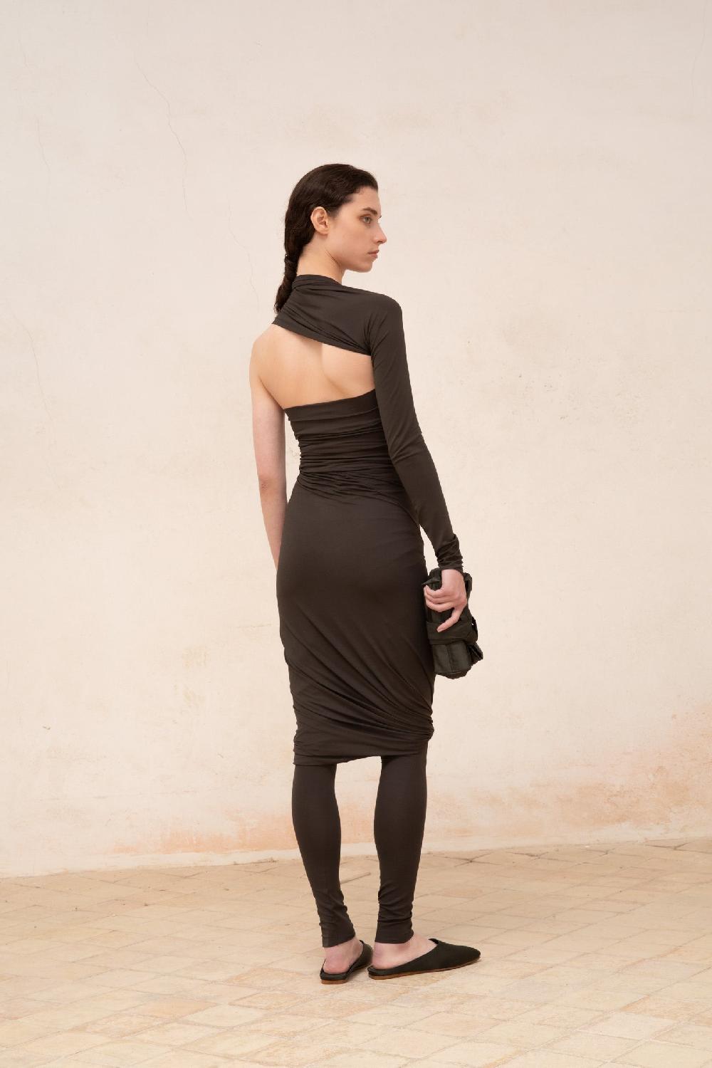 Cortana Alice Leggings En Cupro Stretch Grafito