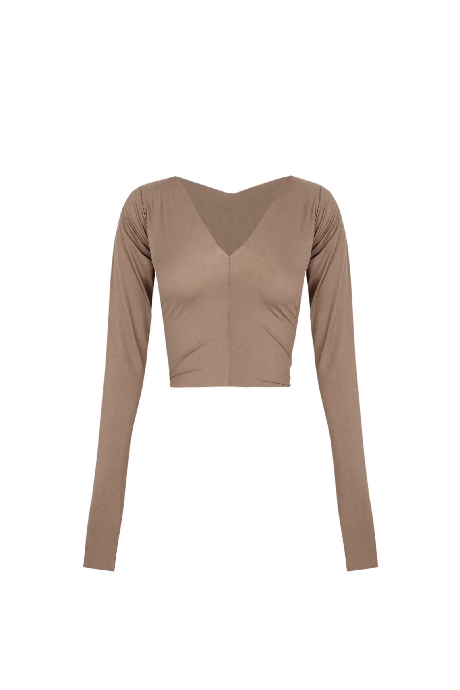 Cortana Alice top en cupro stretch cocoa