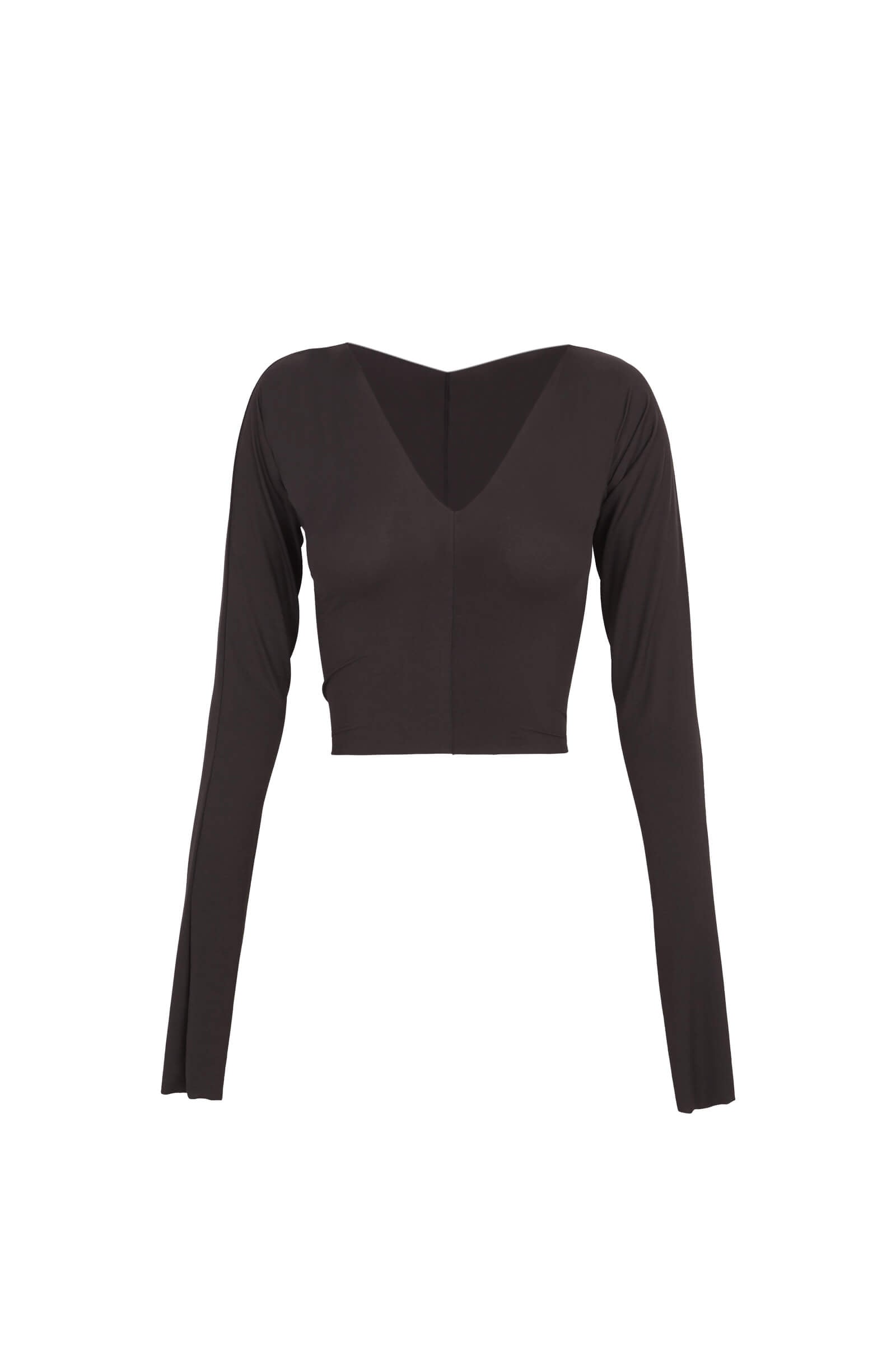 Cortana Alice top en cupro stretch grafito