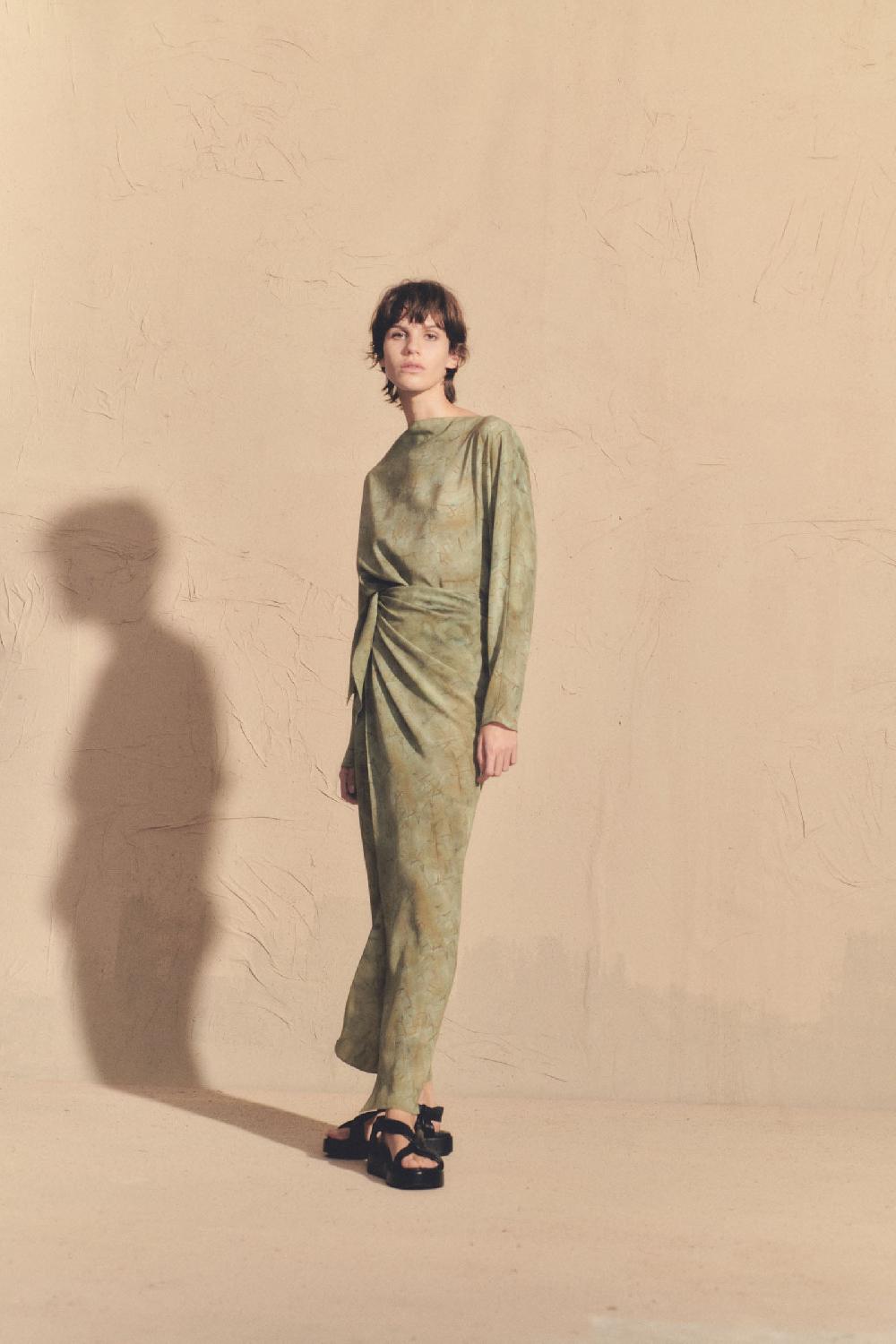 Cortana Amina Vestido En Seda Amantis Print