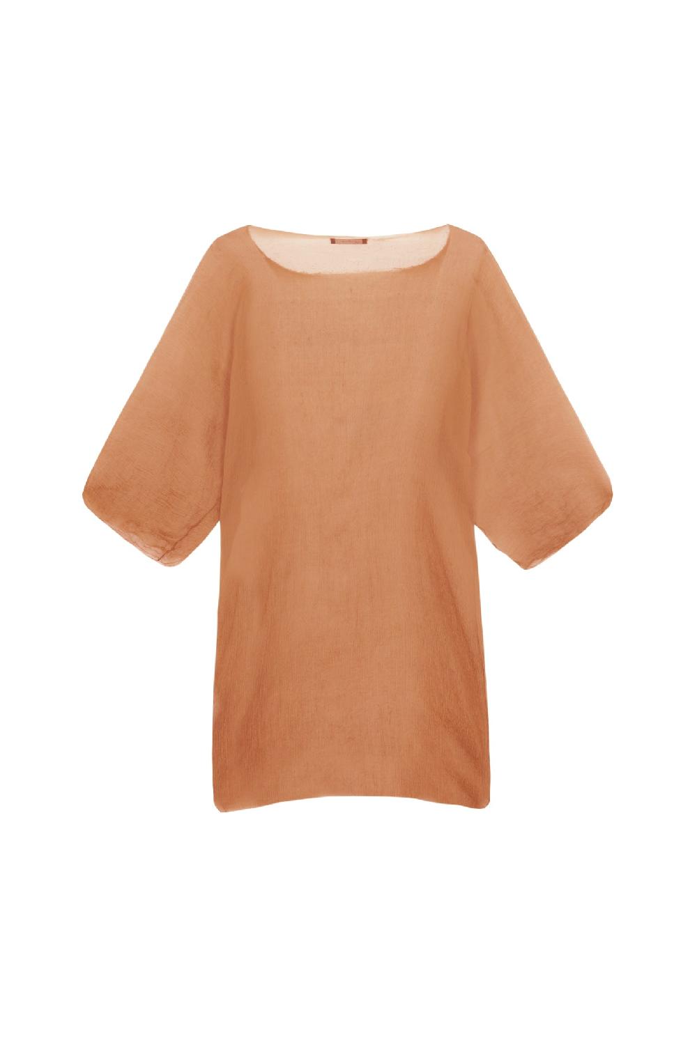 Cortana Aurora Top En Seda Bronce