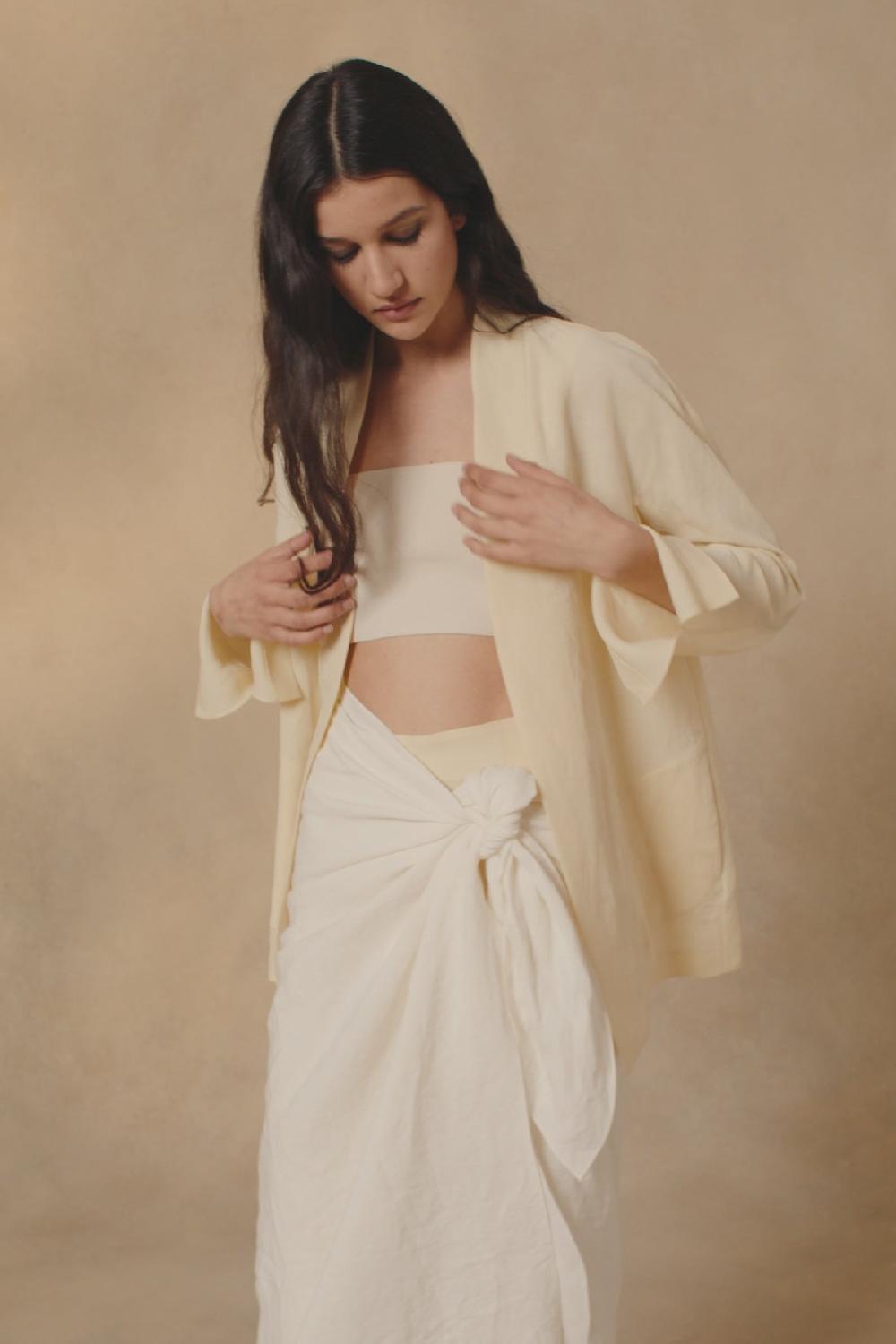 Cortana Bambino Top Bandeau En Punto Crudo