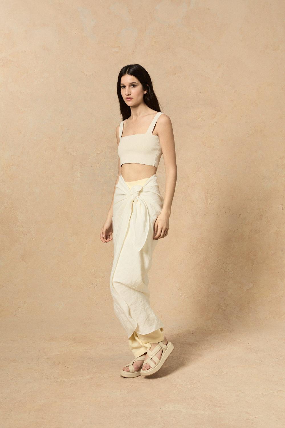 Cortana Bambino Top Bandeau En Punto Crudo